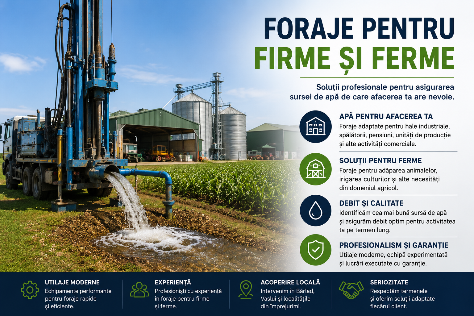 foraje pentru firme și ferme