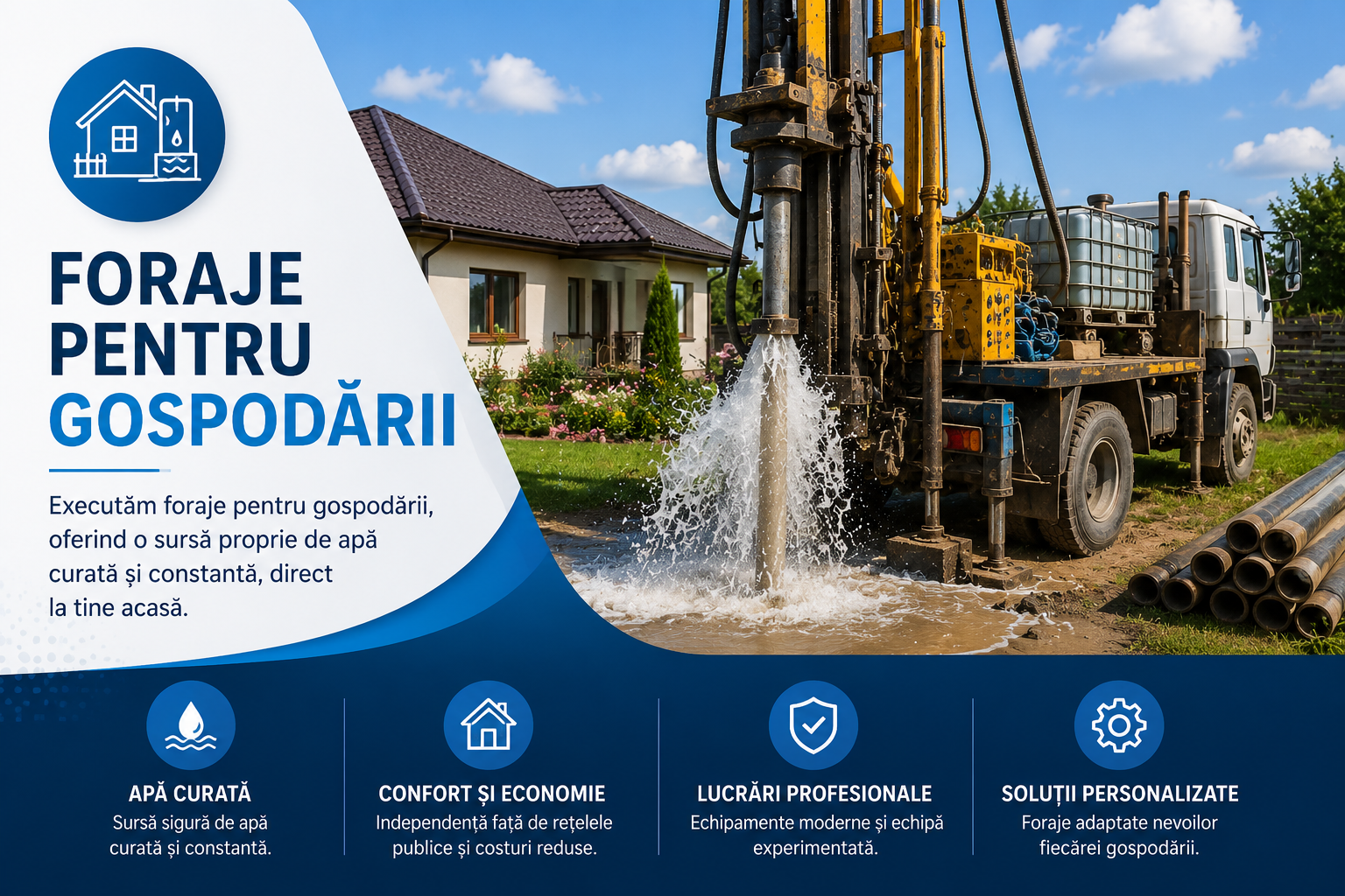 foraje pentru gospodării
