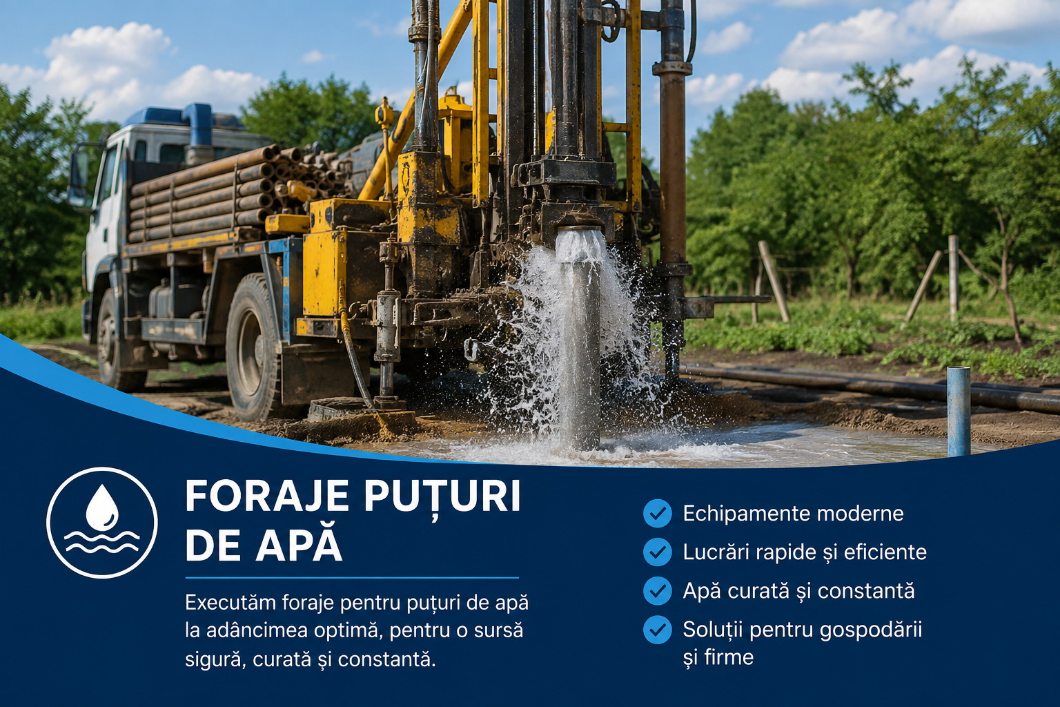 foraje puțuri de apă